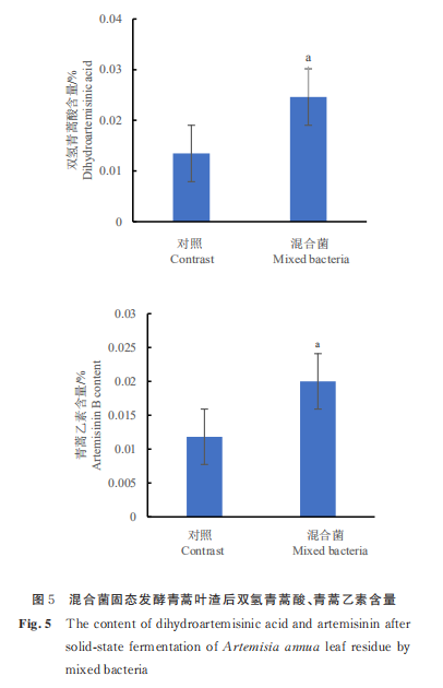 11 类菌种固态发酵对青蒿叶渣功效成分的影响（二）